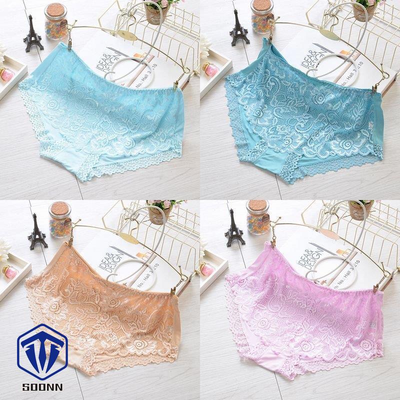 ショーツ パンツ パンティ レディース スタンダード 下着 か 単品 単色 深履き 花柄レース 総レース おしゃれ ワンランジェリーインナー 