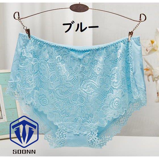 ショーツ パンツ パンティ レディース スタンダード 下着 か 単品 単色 深履き 花柄レース 総レース おしゃれ ワンランジェリーインナー 