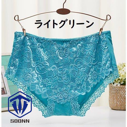 ショーツ パンツ パンティ レディース スタンダード 下着 か 単品 単色 深履き 花柄レース 総レース おしゃれ ワンランジェリーインナー 