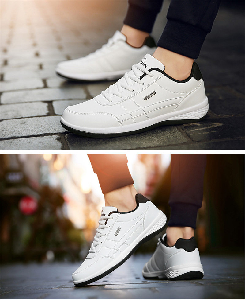 スニーカー メンズ レザースニーカー 靴 ウォーキングカジュアルドライビング通学靴 運動靴 スポーツ軽量 