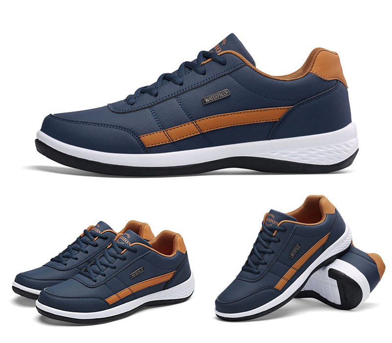 スニーカー メンズ レザースニーカー 靴 ウォーキングカジュアルドライビング通学靴 運動靴 スポーツ軽量 