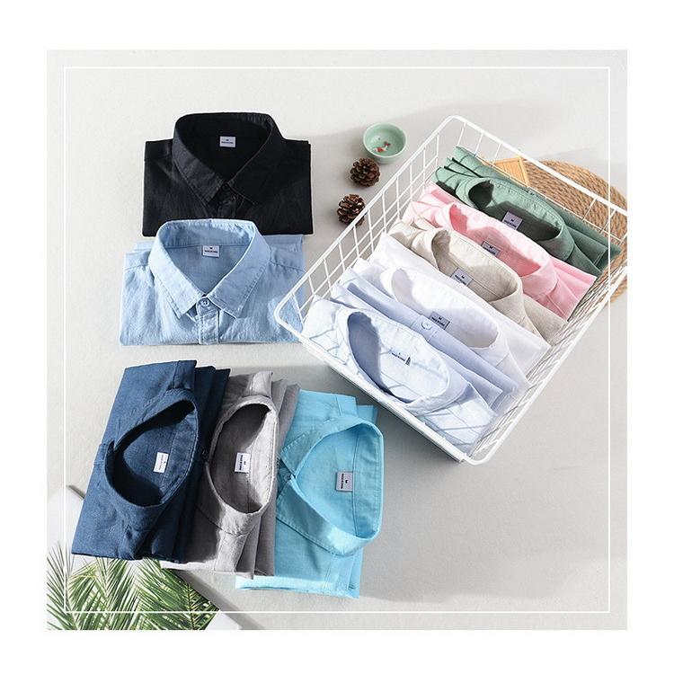 綿麻シャツ メンズ シャツ リネンコットン カジュアルシャツ トップス 通勤 春 秋 清涼 爽快 長袖 夏 