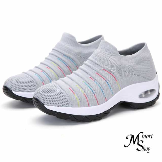 新作 スニーカー 厚底 レディース スリッポンスニーカー 厚底 通気性良い ウォーキングシューズランニング運 軽量 靴 