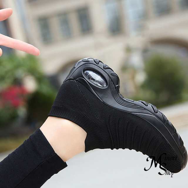 新作 スニーカー 厚底 レディース スリッポンスニーカー 厚底 通気性良い ウォーキングシューズランニング運 軽量 靴 