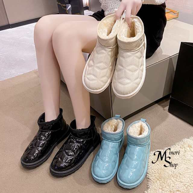 ムートンブーツ レディース ムートン内ボア 歩きやすい 軽い 滑りにくい 防寒 もこもこ 雪 靴 冬 ファー 室内 雨 撥水 あったか 