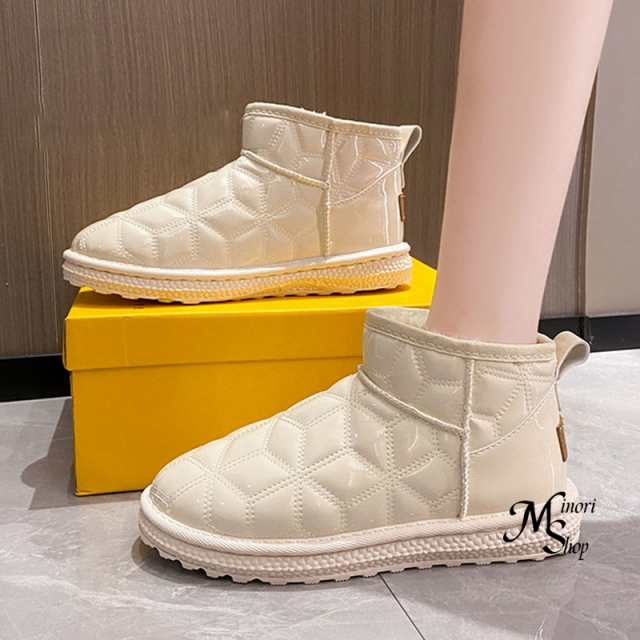 ムートンブーツ レディース ムートン内ボア 歩きやすい 軽い 滑りにくい 防寒 もこもこ 雪 靴 冬 ファー 室内 雨 撥水 あったか 