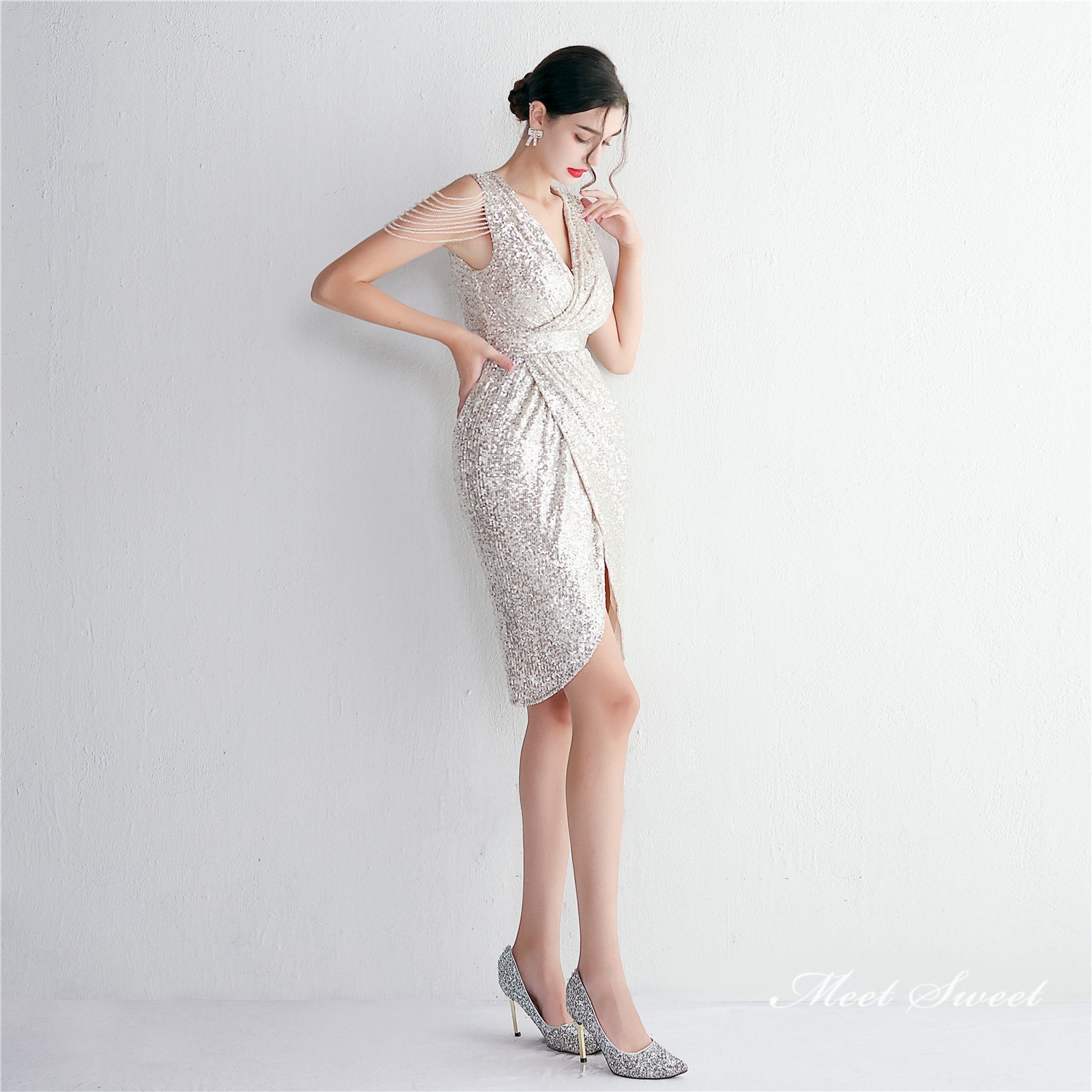 カラードレス ミニドレス パーティードレス 結婚式 二次会 発表会 ミディアムドレス フォーマルドレス 演奏会 演出 ワンピース スパンファスナー 