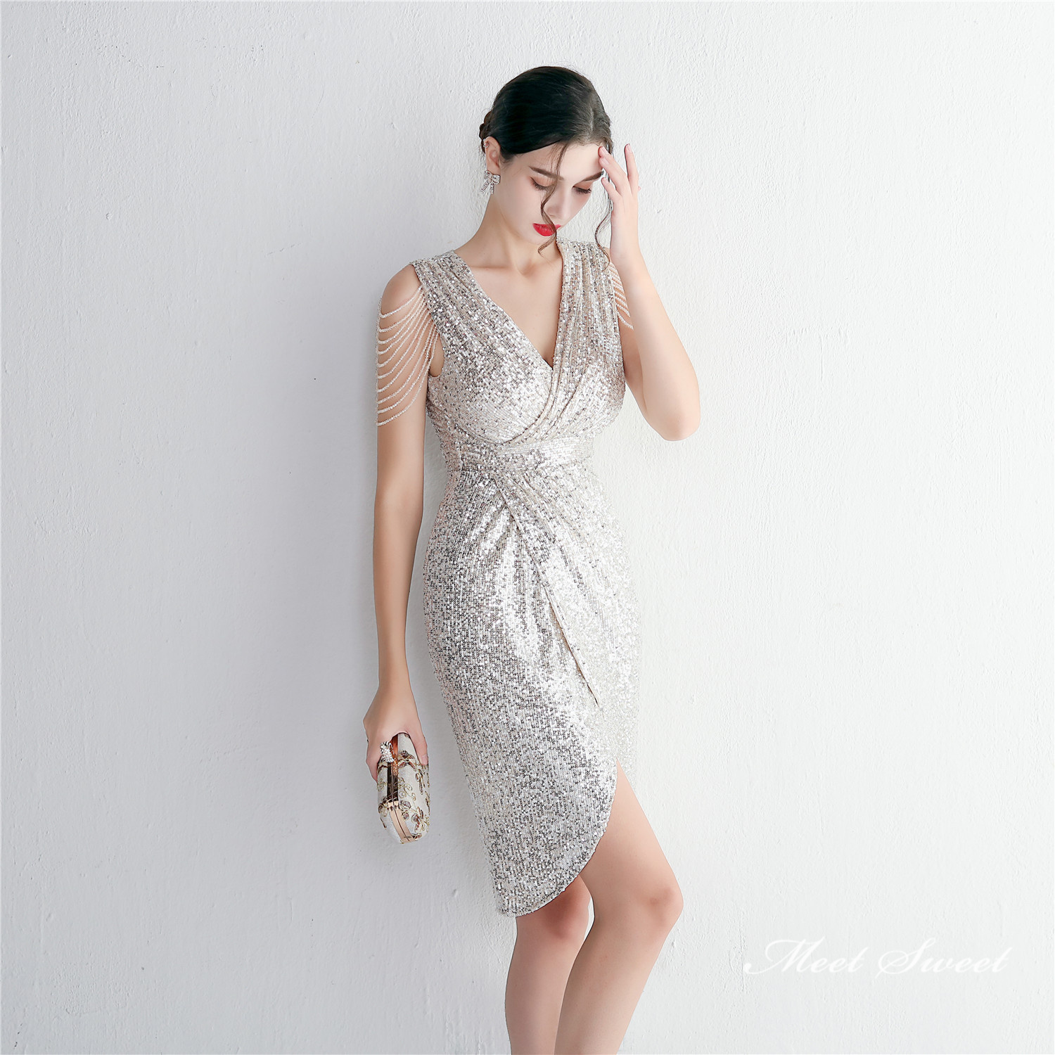 カラードレス ミニドレス パーティードレス 結婚式 二次会 発表会 ミディアムドレス フォーマルドレス 演奏会 演出 ワンピース スパンファスナー 