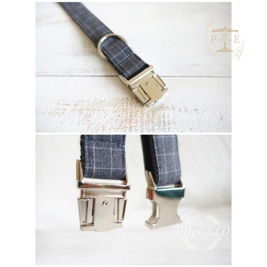 首輪 名前入り 小型犬 中型犬 大型犬 首輪 ナン IDタグ ペット用品 グレー カスタマイズ 名札 猫用品 迷子札 犬 