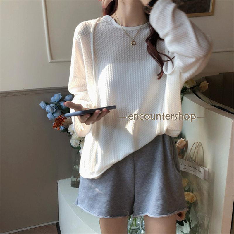 レディース 長袖 プルオーバー トップス 羽織 フード付き ゆったり 体型カバー おしゃれ 春秋 カジュアル秋服 薄手 