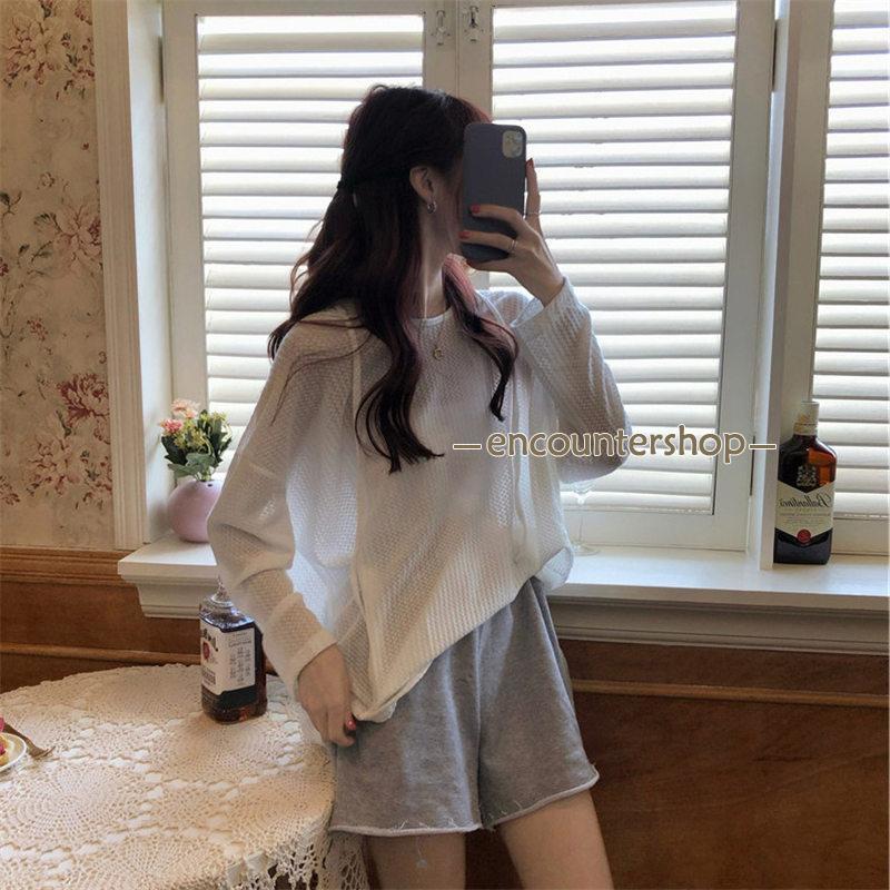 レディース 長袖 プルオーバー トップス 羽織 フード付き ゆったり 体型カバー おしゃれ 春秋 カジュアル秋服 薄手 