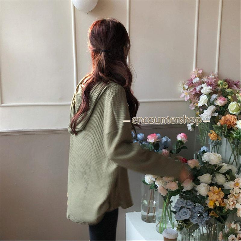 レディース 長袖 プルオーバー トップス 羽織 フード付き ゆったり 体型カバー おしゃれ 春秋 カジュアル秋服 薄手 