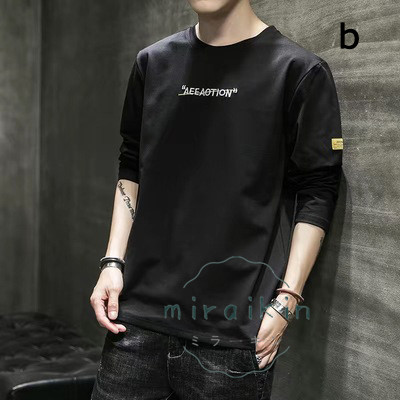 Tシャツ メンズ 春 長袖 無地 ロンT ロングT 夏 ゆったり カットソー 英文字 春 送料無料 カジュアル 大きいサイズ かっこいい ティーシャツ カジュアル 