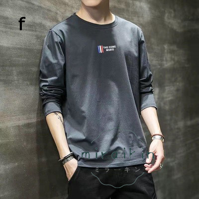 Tシャツ メンズ 春 長袖 無地 ロンT ロングT 夏 ゆったり カットソー 英文字 春 送料無料 カジュアル 大きいサイズ かっこいい ティーシャツ カジュアル 