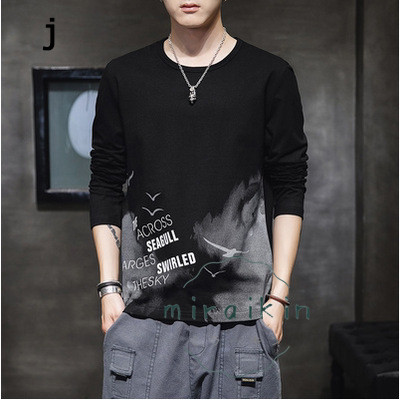 Tシャツ メンズ 春 長袖 無地 ロンT ロングT 夏 ゆったり カットソー 英文字 春 送料無料 カジュアル 大きいサイズ かっこいい ティーシャツ カジュアル 