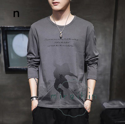 Tシャツ メンズ 春 長袖 無地 ロンT ロングT 夏 ゆったり カットソー 英文字 春 送料無料 カジュアル 大きいサイズ かっこいい ティーシャツ カジュアル 