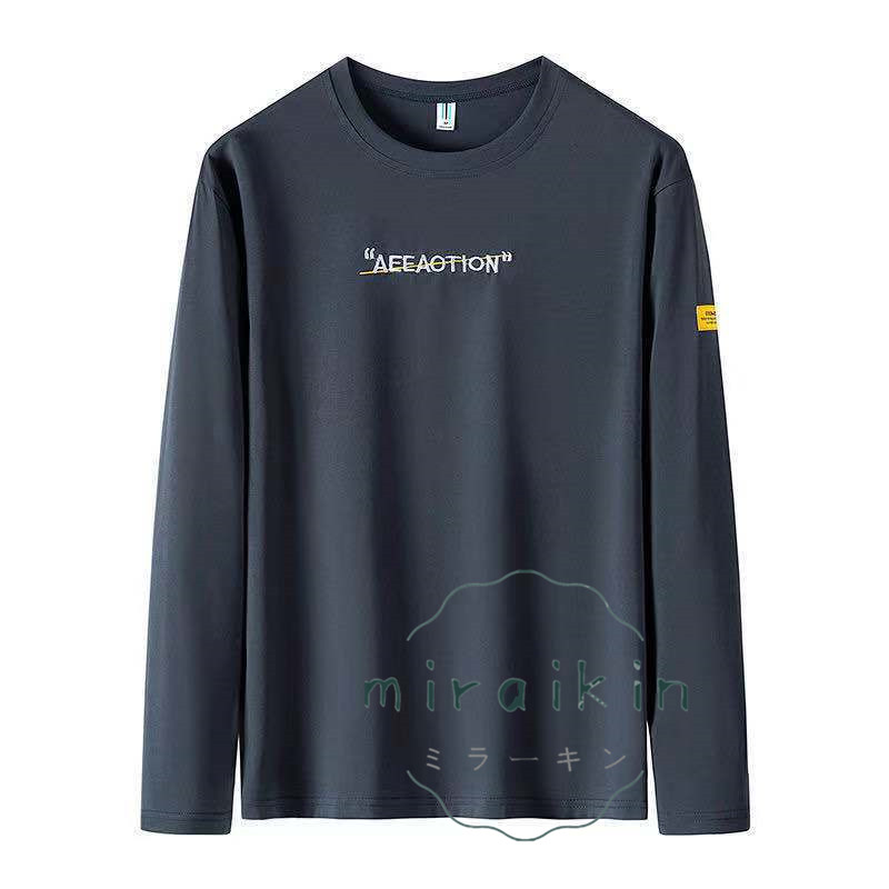 Tシャツ メンズ 春 長袖 無地 ロンT ロングT 夏 ゆったり カットソー 英文字 春 送料無料 カジュアル 大きいサイズ かっこいい ティーシャツ カジュアル 