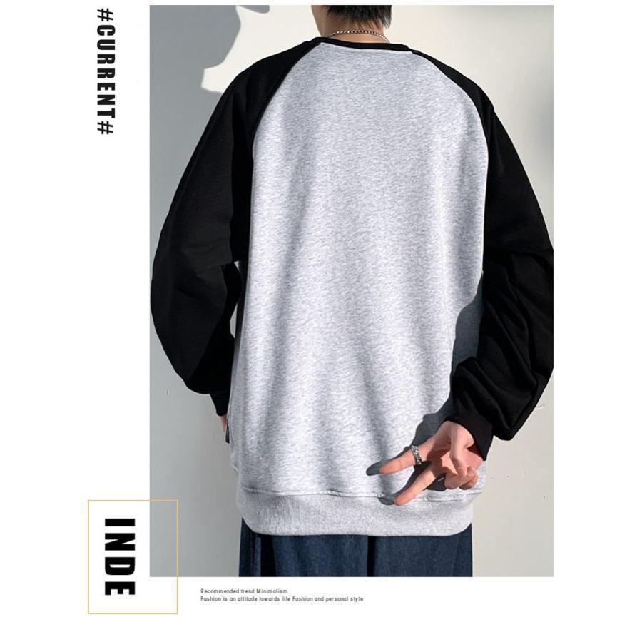 トレーナー メンズ Tシャツ 長袖 スウェットクルーネックおしゃれ 長袖Tシャツ ルームウェア トップス 運動着 スポーツ 普段着 