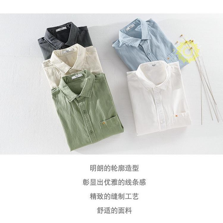 シャツ メンズ カジュアルシャツ ワークシャツ 綿 長袖 秋 トップス ファッション 