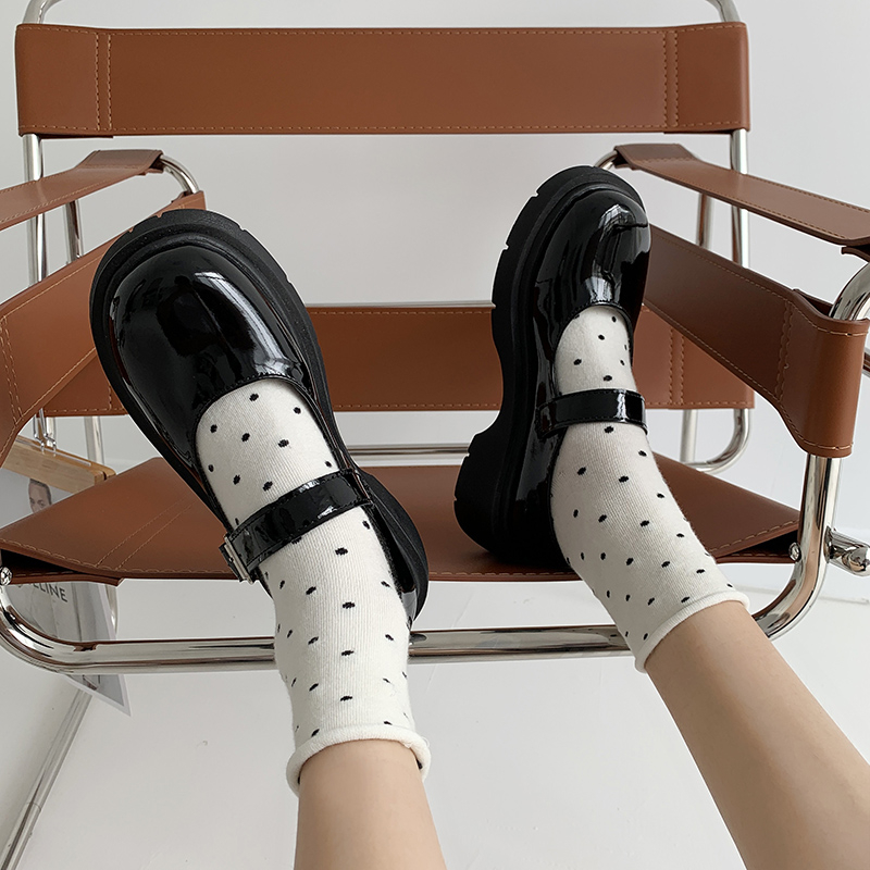 ローファー レディース パンプス 皮靴 ウォーキングラウンドトゥ インステップストラップ お出掛け スクール 通学 厚底 学生靴 ガールズ 