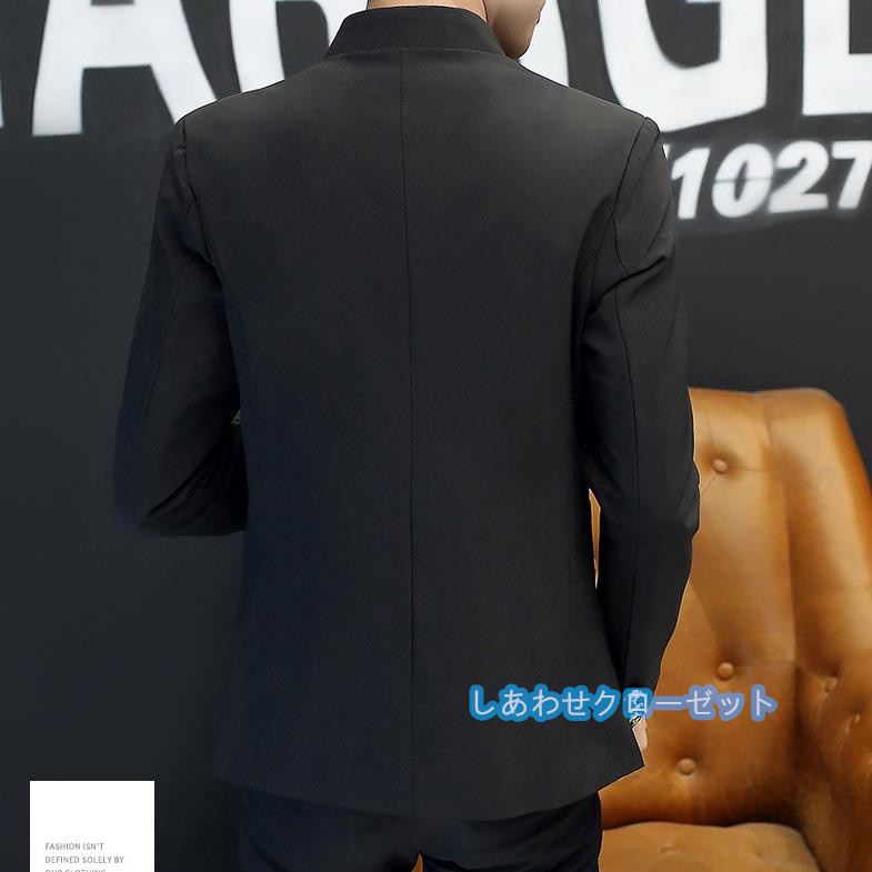 テーラードジャケット メンズ おしゃれ ブレザージャケット カジュアルスーツ 立ち襟 フォマールスーツ アウター 春秋冬 紳士用 ビジネススーツ 通勤 