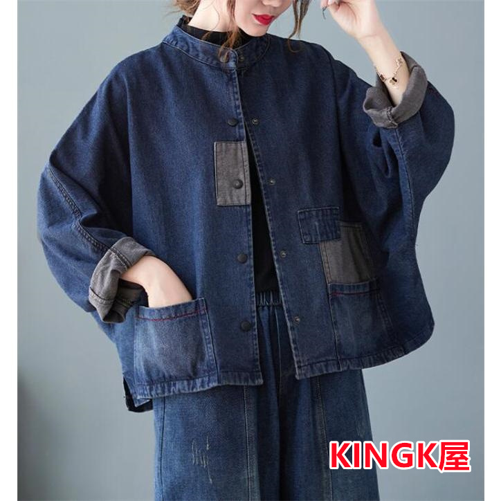 ジャケット レディース デニム アウター ミリタGジャン デニムジャケット コート 秋春 カジュアル 
