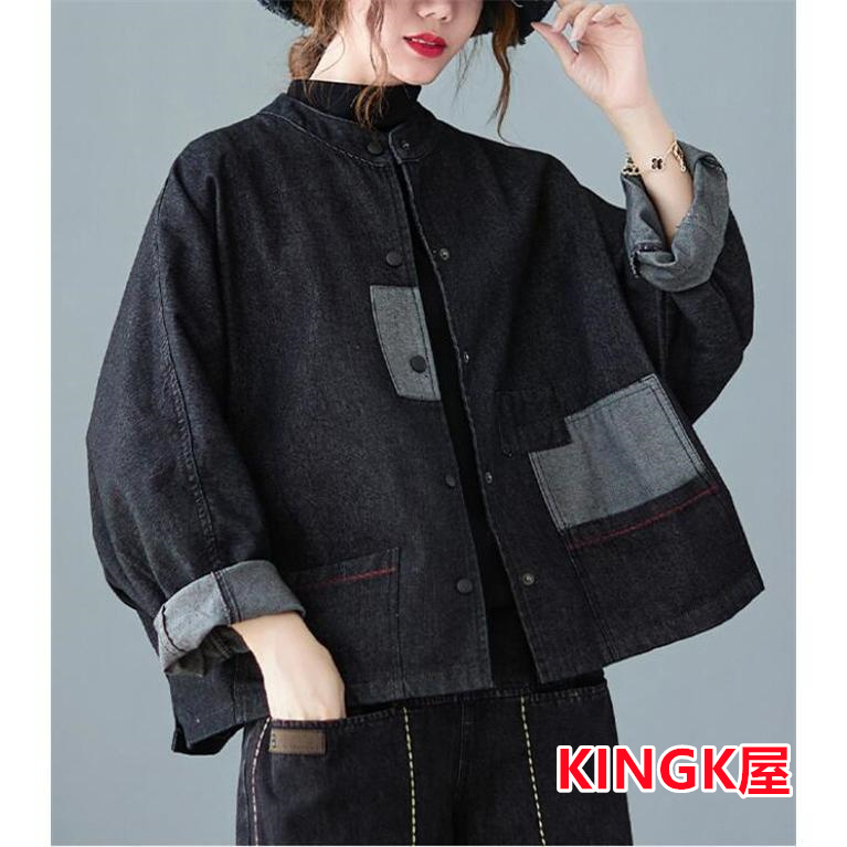 ジャケット レディース デニム アウター ミリタGジャン デニムジャケット コート 秋春 カジュアル 