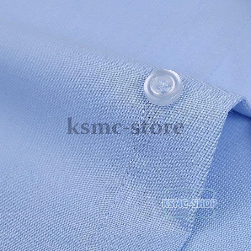 フォーマルシャツ ビジネスシャツ メンズ 制服 長袖 シャツ ホワイト 結婚式 礼服 ライトブルー ワイシャツ ボタンダウンシャツ 白シャツ 3色 ブラック お葬式 
