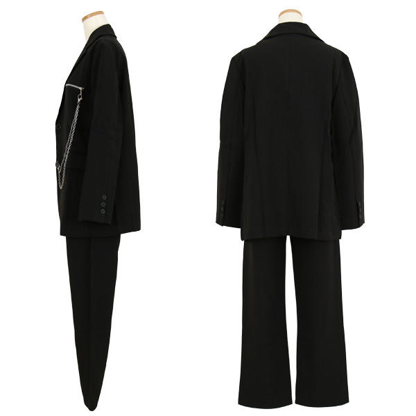 あり ジャケット パンツ セットアップ パンツスーツ カジュアルスーツ ヒップホップ 大きいサイズ ダンス 衣装 白 服 黒 韓国ファッション オーバーサイズ 