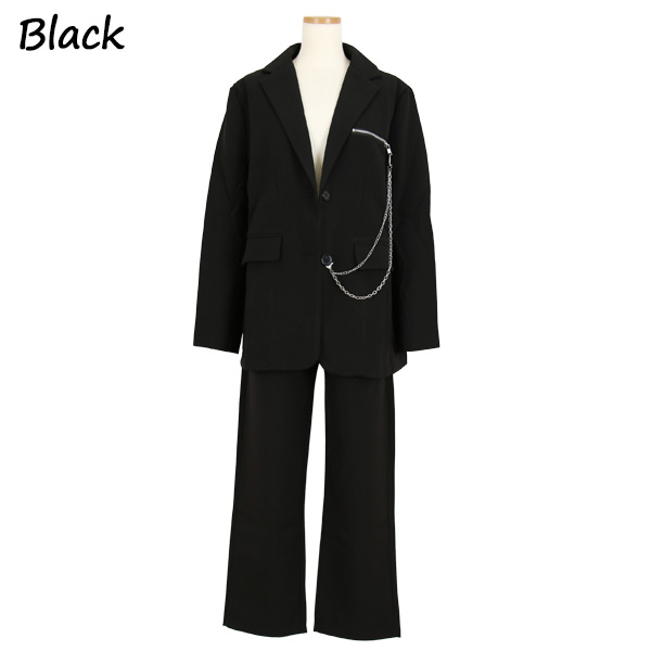 あり ジャケット パンツ セットアップ パンツスーツ カジュアルスーツ ヒップホップ 大きいサイズ ダンス 衣装 白 服 黒 韓国ファッション オーバーサイズ 