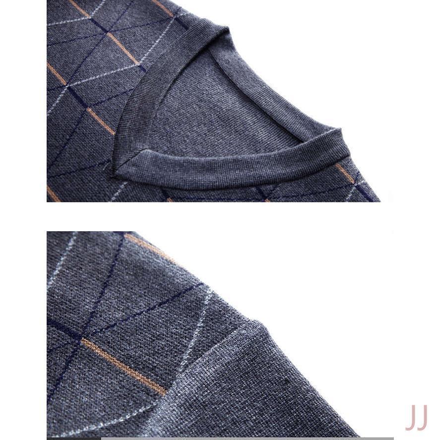 ニットセーター メンズ セーター Vネック 長袖 トップス おしゃれ暖か 長袖セーター 厚手 ライトセーター 秋冬 秋冬 チェック柄 プレゼント ニットソー 