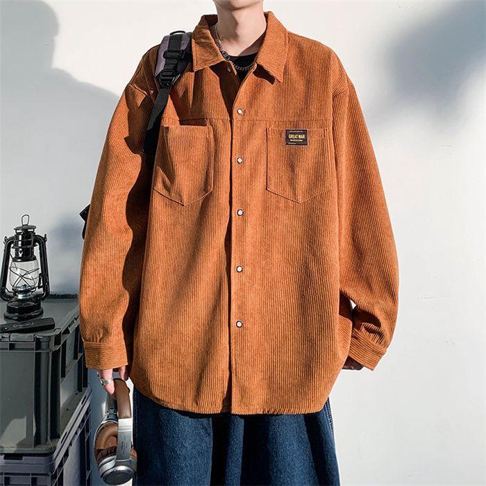 トップス ジャケット メンズ 秋服 カジュアルシャツ 長袖シャツ シャツ 開襟 カジュアル おしゃれ ライトアウター ビジネス 無地 