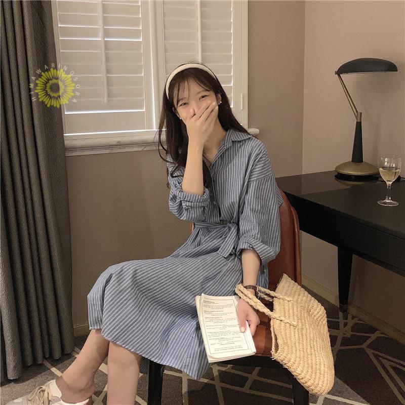 ワンピース レディース 長袖 ロングワンピース シャツワンピース マキシワンピース 春秋 Aライン ゆったり 上品 着痩せ 二次会 きれいめ 