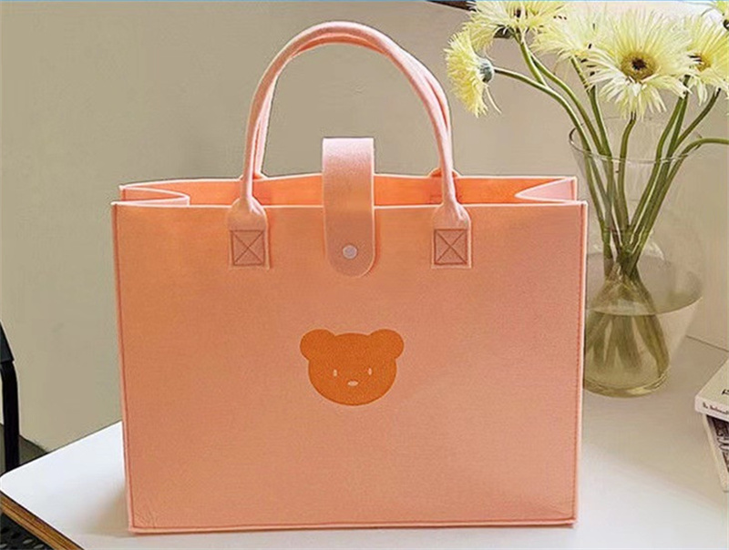 送料無料 フェルトバッグ 手提げ袋 エコバッグ ギフトプレゼントバッグ  