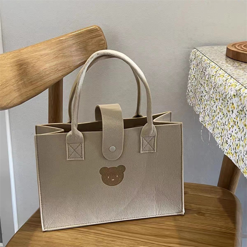 送料無料 フェルトバッグ 手提げ袋 エコバッグ ギフトプレゼントバッグ  