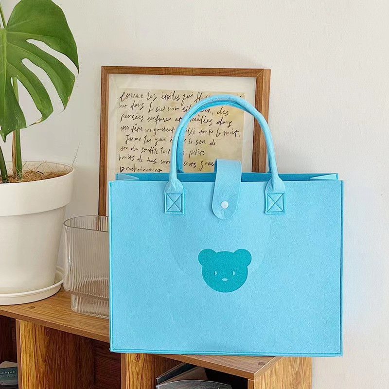 送料無料 フェルトバッグ 手提げ袋 エコバッグ ギフトプレゼントバッグ  