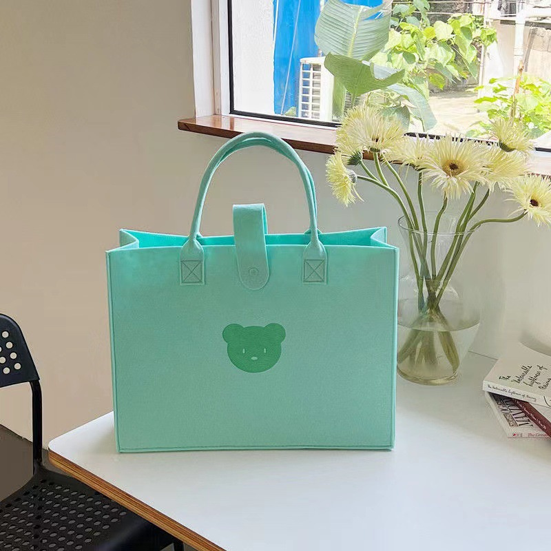 送料無料 フェルトバッグ 手提げ袋 エコバッグ ギフトプレゼントバッグ  