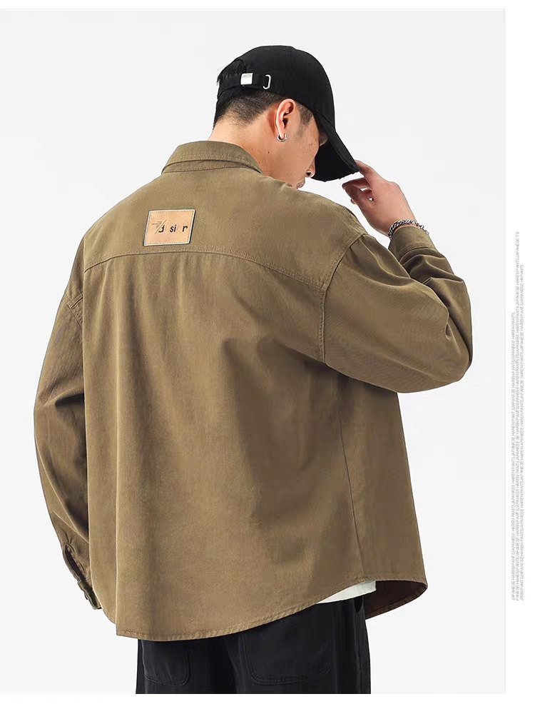 送料無料 シャツ メンズ カーゴシャツ ミリタリーシャツ 長袖シャツ 通学 カジュアルシャツ 40代 通勤 50代 20代 開襟シャツ 30代 紳士用 お兄系 大きいサイズ 