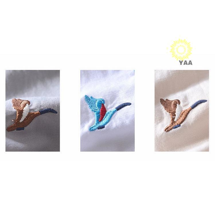 カジュアルシャツ メンズ シャツ 綿麻 リネンコットン 刺繍 メンズファッション 通勤 長袖 トップス リネンシャツ ビジネスカ SHIRT 