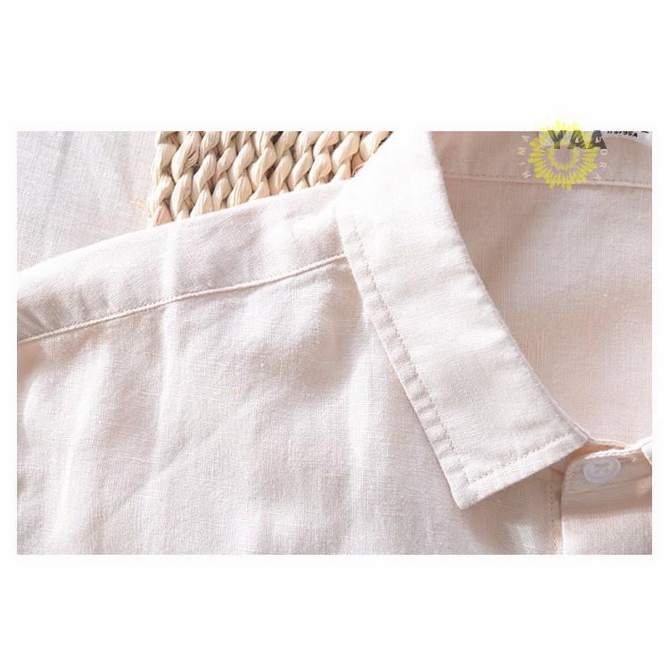 カジュアルシャツ メンズ シャツ 綿麻 リネンコットン 刺繍 メンズファッション 通勤 長袖 トップス リネンシャツ ビジネスカ SHIRT 