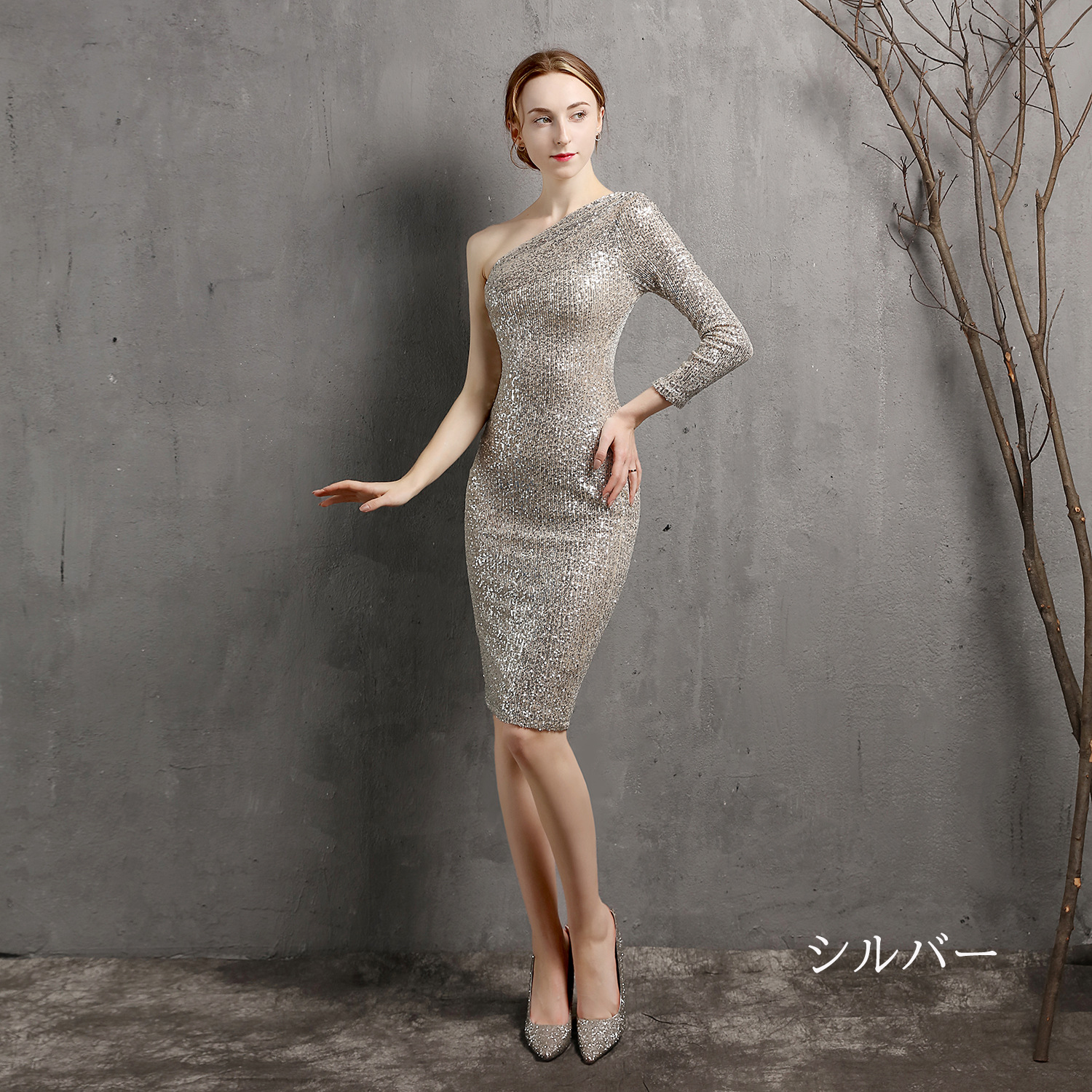 カラードレス ミニドレス パーティードレス 結婚式 二次会 発表会 演出 スパンファスナー 演奏会 ワンピース フォーマルドレス ミディアムドレス 