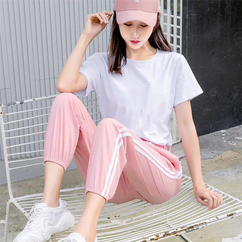 2個以上購入で300円OFF ジョガーパンツ ジャージ レディース ジョガーパンツ 涼感 カジュアル スポーツ おしゃれ 春夏 スポーツウェア ヨガ 裾ゴム 運動着 