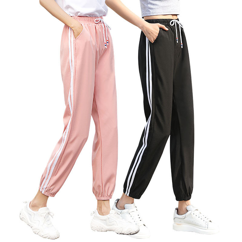 2個以上購入で300円OFF ジョガーパンツ ジャージ レディース ジョガーパンツ 涼感 カジュアル スポーツ おしゃれ 春夏 スポーツウェア ヨガ 裾ゴム 運動着 