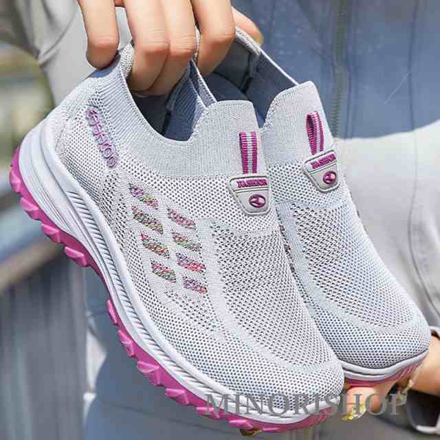 スニーカー レディース ローカットスニーカー ウォーキング通勤 スリッポン 女性 婦人靴 フィットネス 通 軽量 履きやすい ジム 