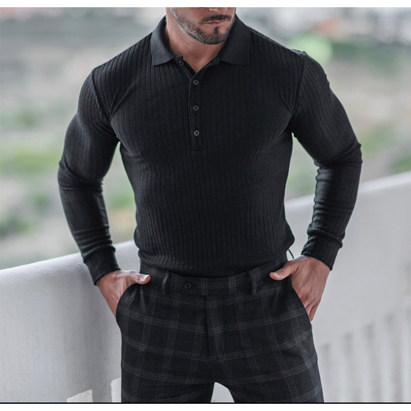 ポロシャツ メンズ ヘンリーネック 長袖 ロング トップス カジュアル ボタン メンズファッション おしゃれ 通勤 ゴルフ 春秋 シンプル カットソー ビジネス 