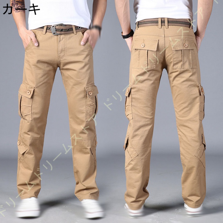 カーゴパンツ メンズ カーゴ パンツ ストレッチ ロング 春 メンズ キャンプ ボパンツ アウトドア カジュアル 動きやすい ミリタ春夏 夏 長ズボン 