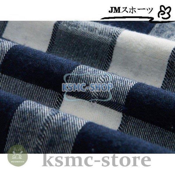 ボタンダウンシャツ メンズ 長袖 チェック柄 サイズ配色 カジュアル スリム 新作 