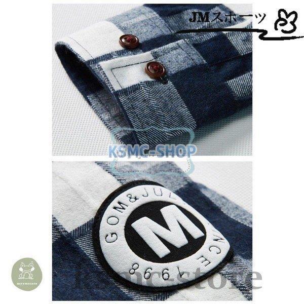 ボタンダウンシャツ メンズ 長袖 チェック柄 サイズ配色 カジュアル スリム 新作 