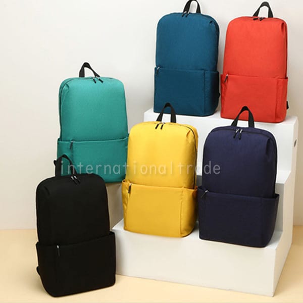 Y バッグ カラーリュック レディース メンズ リュックサック かわいい 女子 無地 シンプル 軽い シンプル 男子 通学 バックパック 収納 おしゃれ 軽量 薄型 