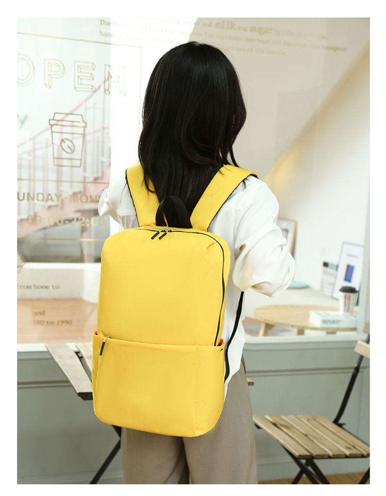 Y バッグ カラーリュック レディース メンズ リュックサック かわいい 女子 無地 シンプル 軽い シンプル 男子 通学 バックパック 収納 おしゃれ 軽量 薄型 